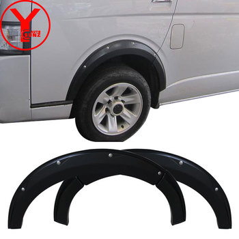 YCSUNZ 2005-2019 ABS matte black fender flares mudguard car accessories For toyota hiace van 2016 2017 2018 2019 accessories
